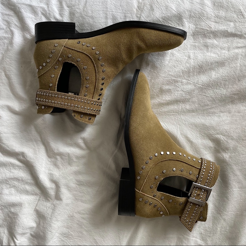 Zara Studded Buckle Boots